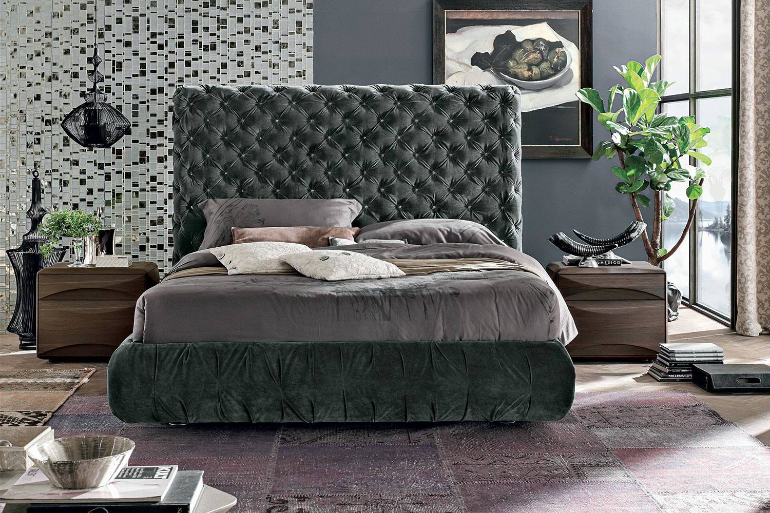 Chantal bed with Bogart nightstands