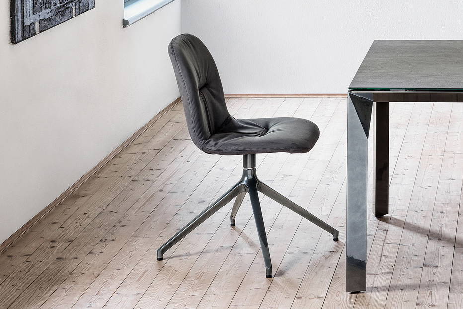 Swivel dining chair designed by Bontempi Casa