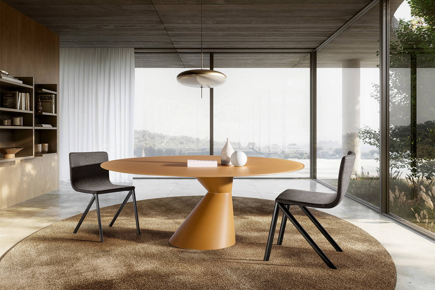 Chapeau Glass Dining Table