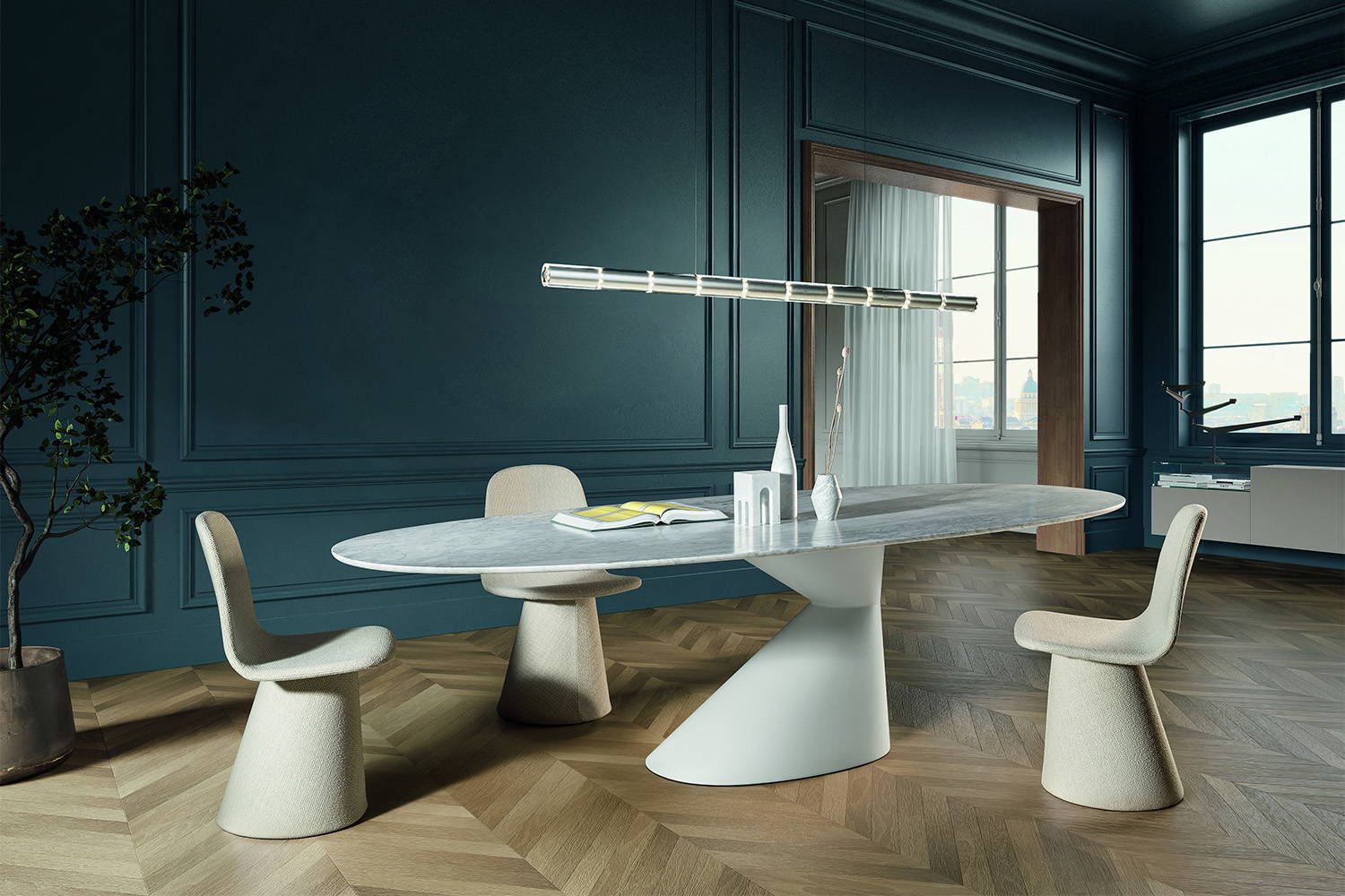 Chapeau Marble Dining Table