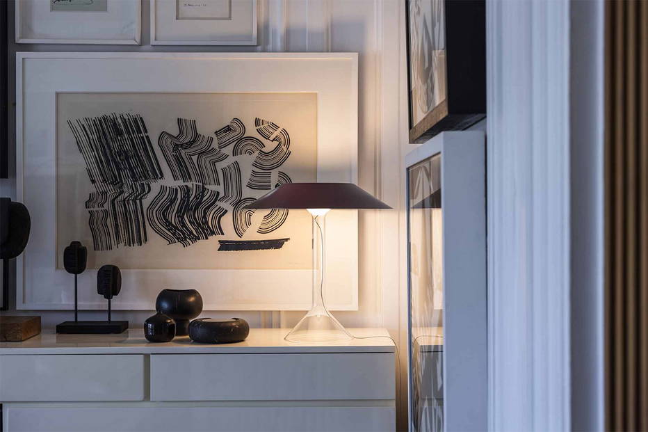 Chapeaux metallo table lamp by Foscarini