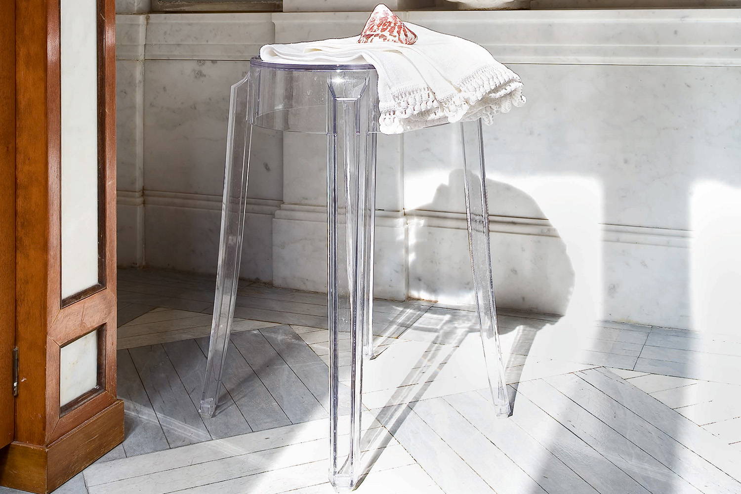 Charles Ghost Stool (Set of 2) Quickship