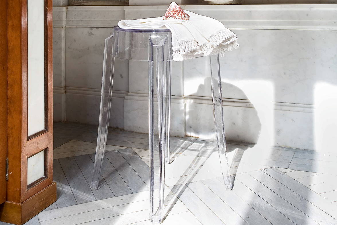 Charles Ghost Stool in washroom Charles Ghost Stool in washroom