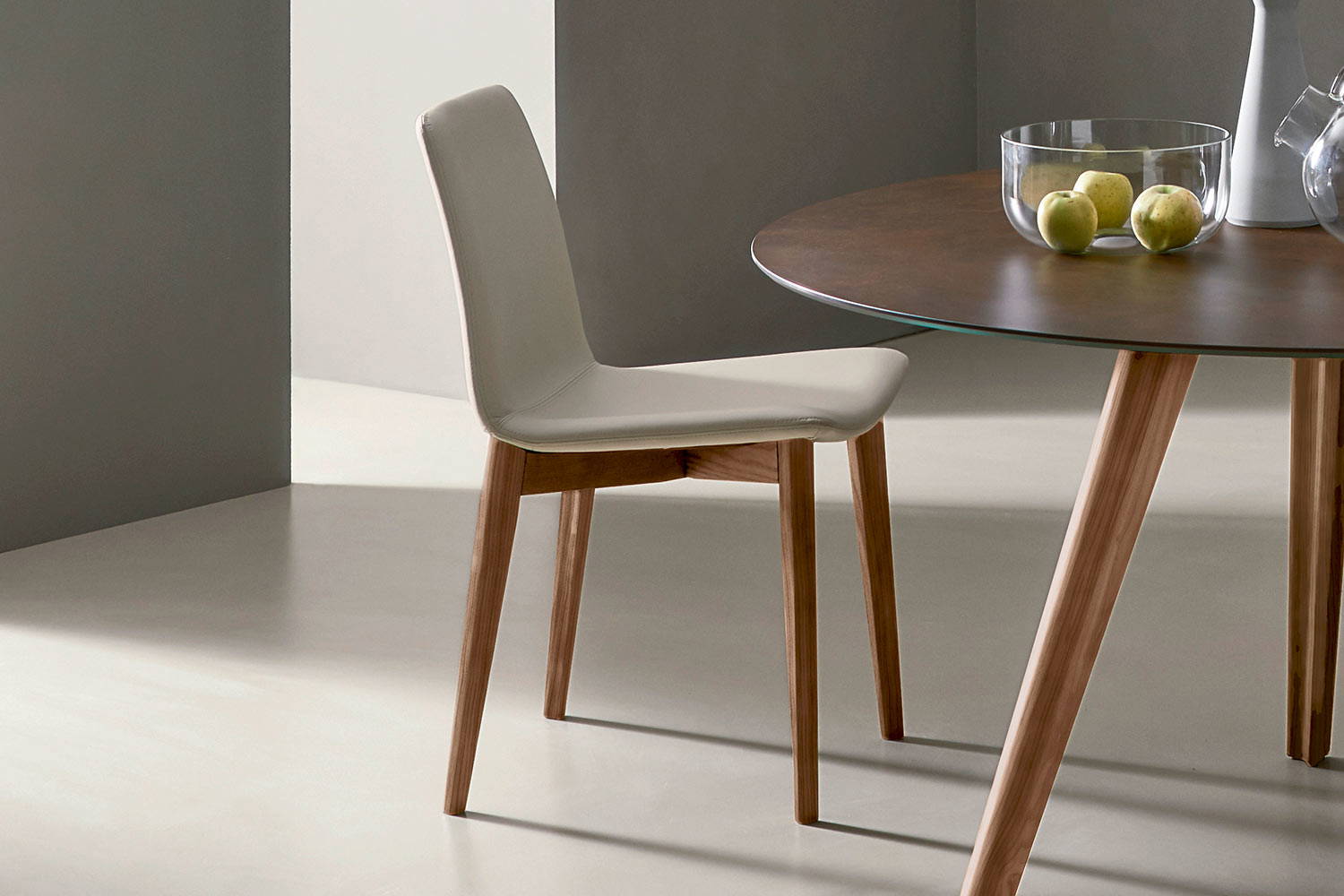 Charlotte dining chair by San Giacomo angled view