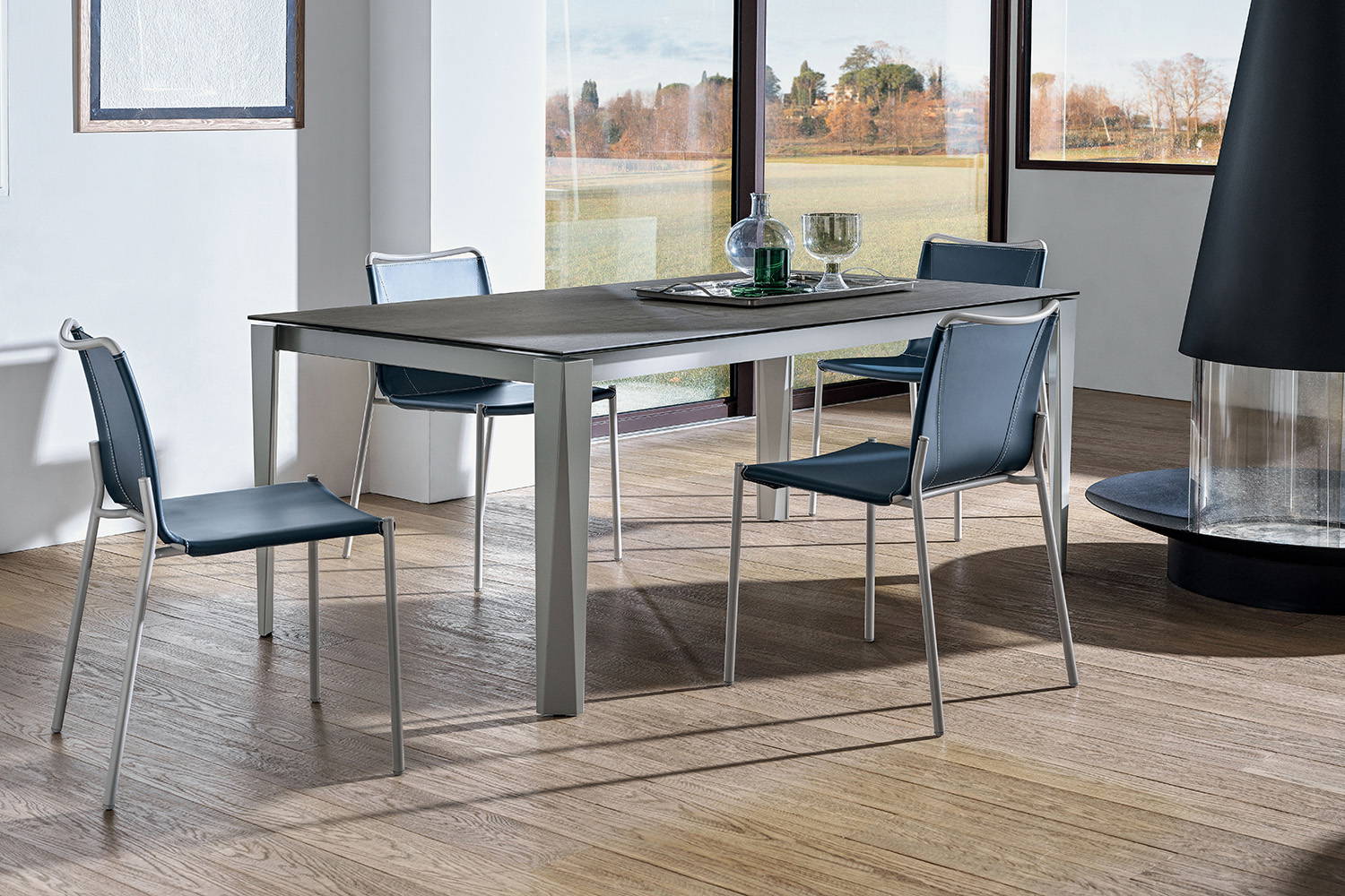 Chef extension dining table designed by Nicola Cerasa