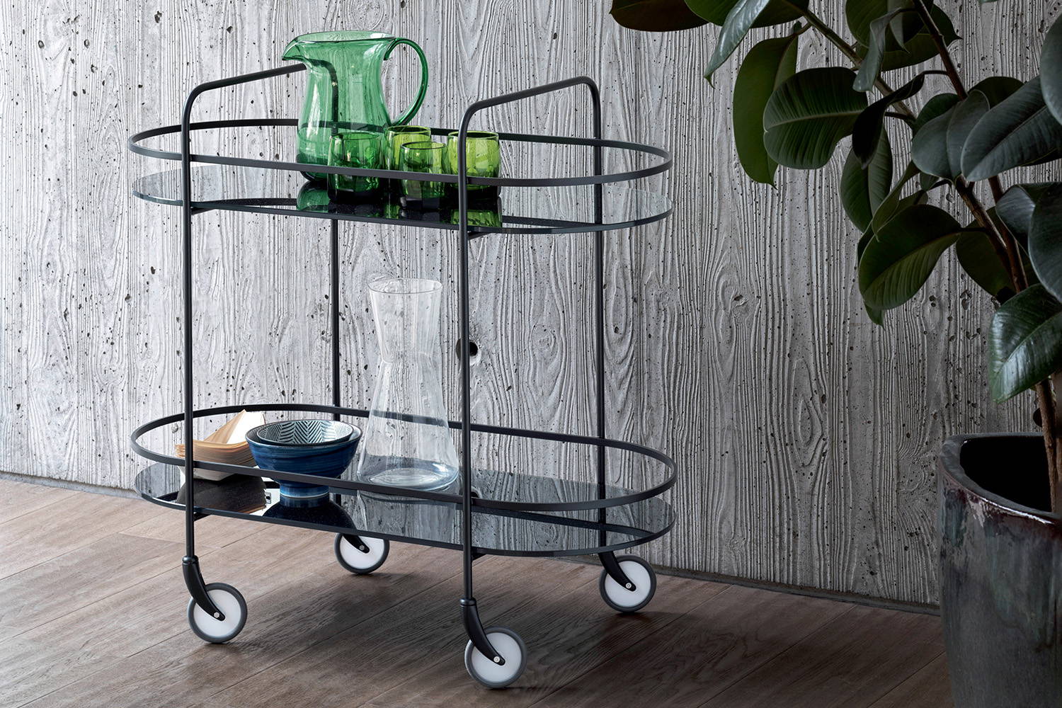 Chic food trolley designed by Bernhardt & Vella