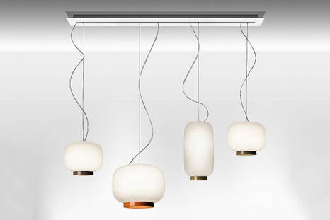 Chouchin Reverse linear suspension lights by Foscarini