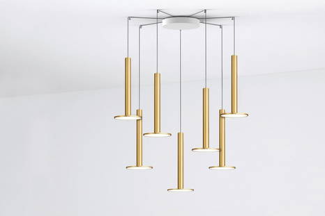 Cielo XL chandelier by Pablo Designs with seven pendants