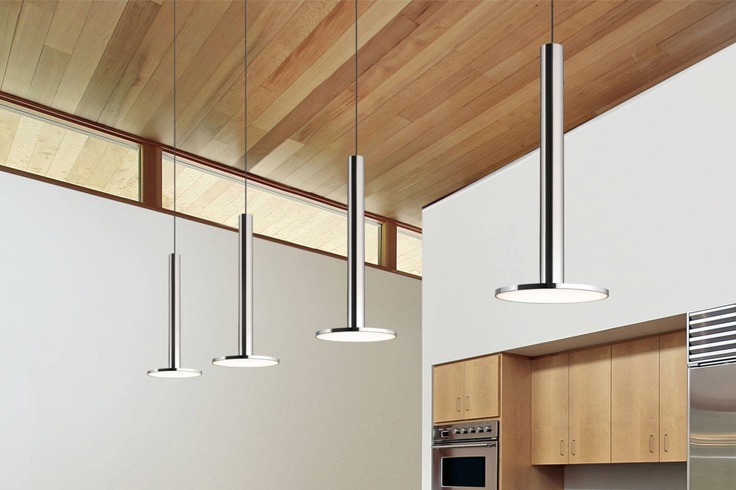 Cielo XL pendants as kitchen lights