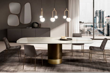 Cilindro dining table designed by Ollen Pal for eforma