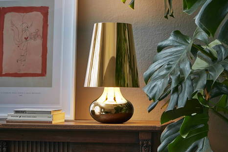 Cindy table lamp on a dresser