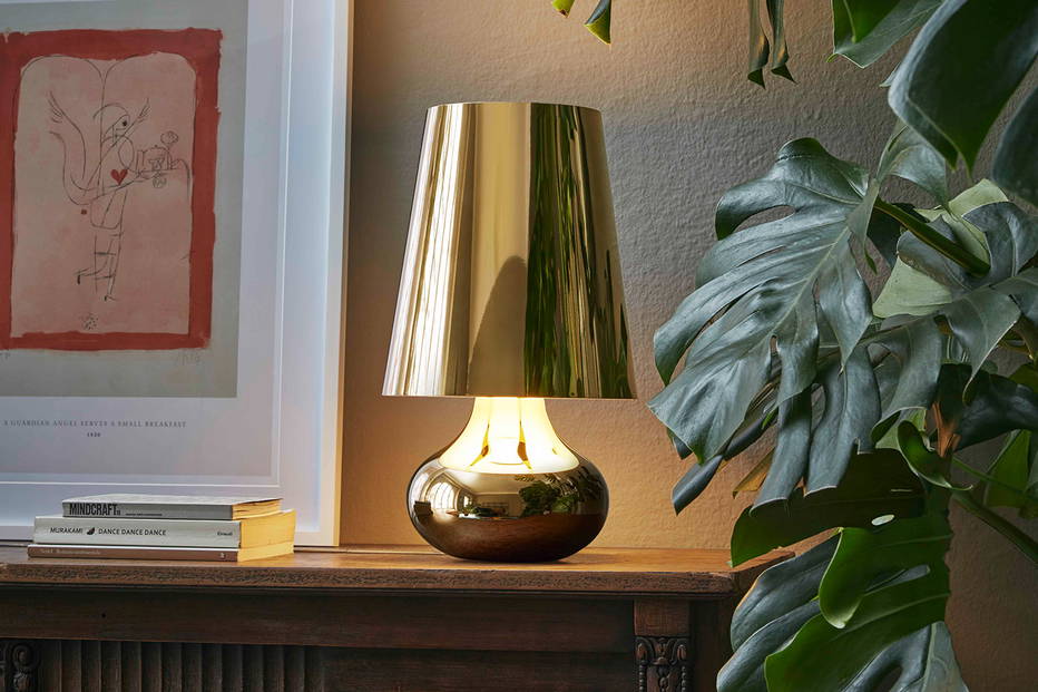 Cindy table lamp on a dresser