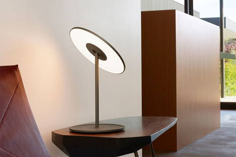 Circa table lamp in graphite color