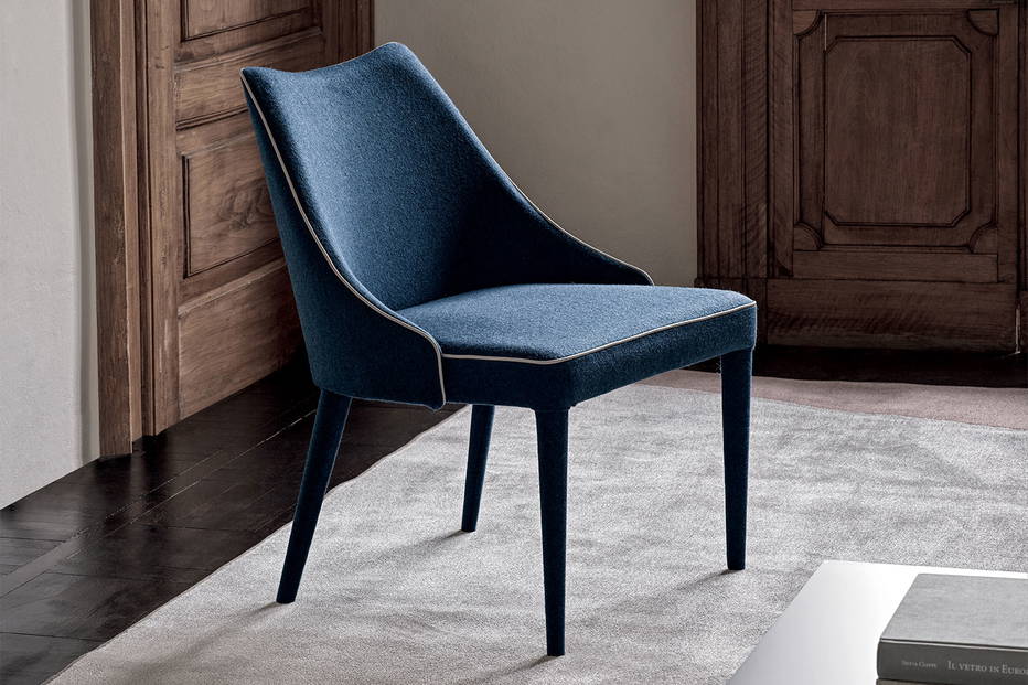 Clara upholstered armchair by Bontempi Casa