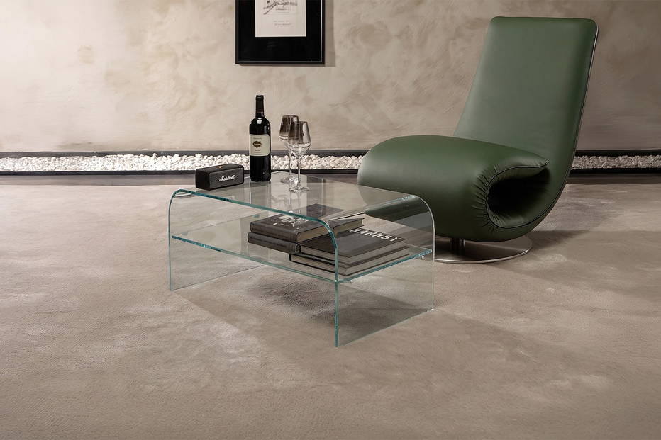 Classic Big Coffee Table with Ricciolo Chaise 