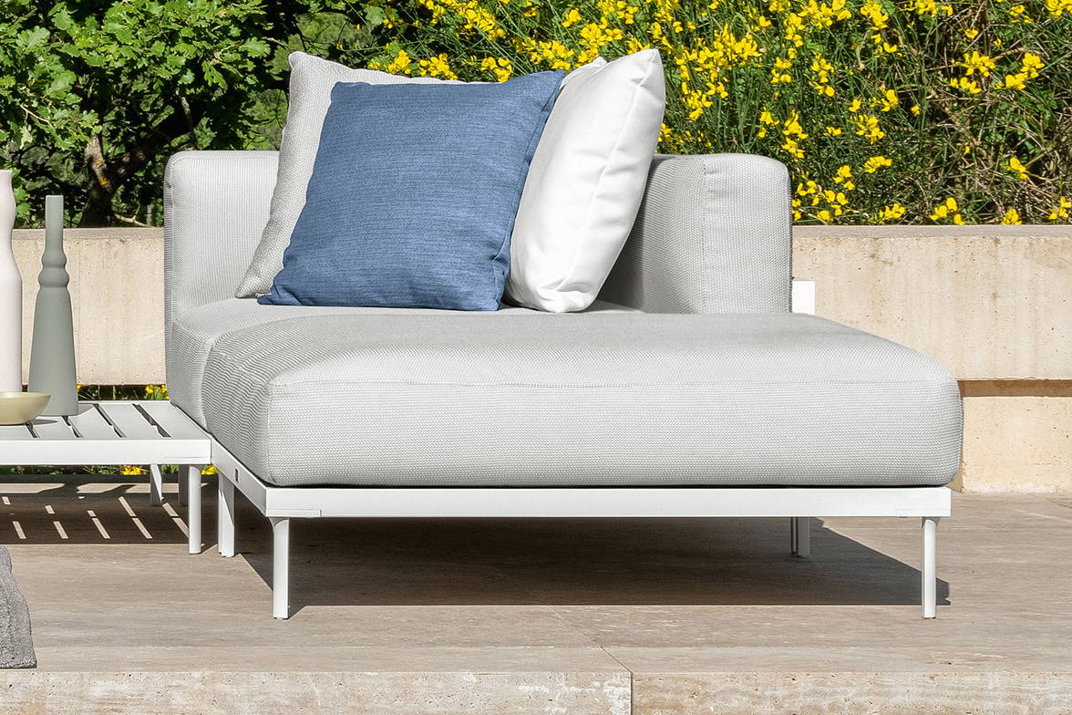 Cleo Alu pouf by Talenti is outdoor rated Cleo Alu pouf by Talenti is outdoor rated