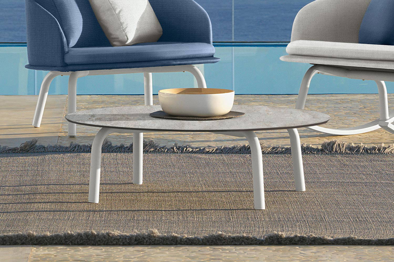 Cleo Soft Alu Round Coffee Table