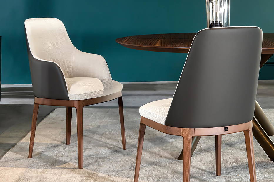 Cleo Dual-Tone Dining Chairs by Tonin Casa