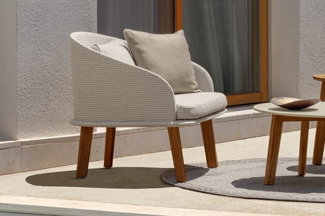 Cleo Wood Lounge Armchair