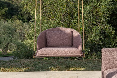 Cleo Wood Swing Armchair