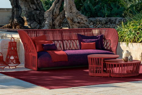 Cliff Deco rope sofa by Talenti
