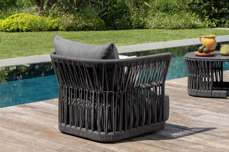 Cliff rope lounge armchair by Talenti 