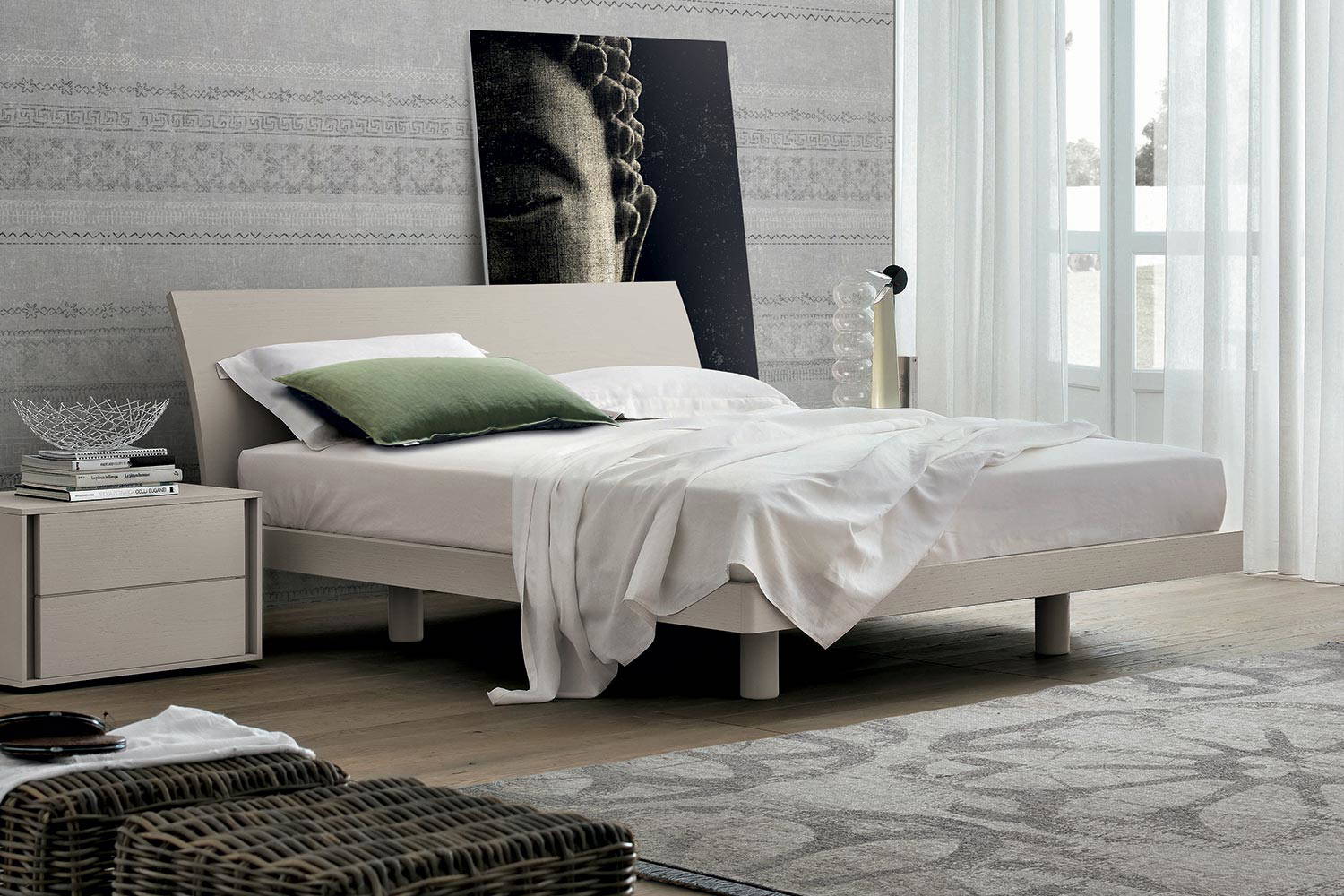 Clio bed with Vip nightstand