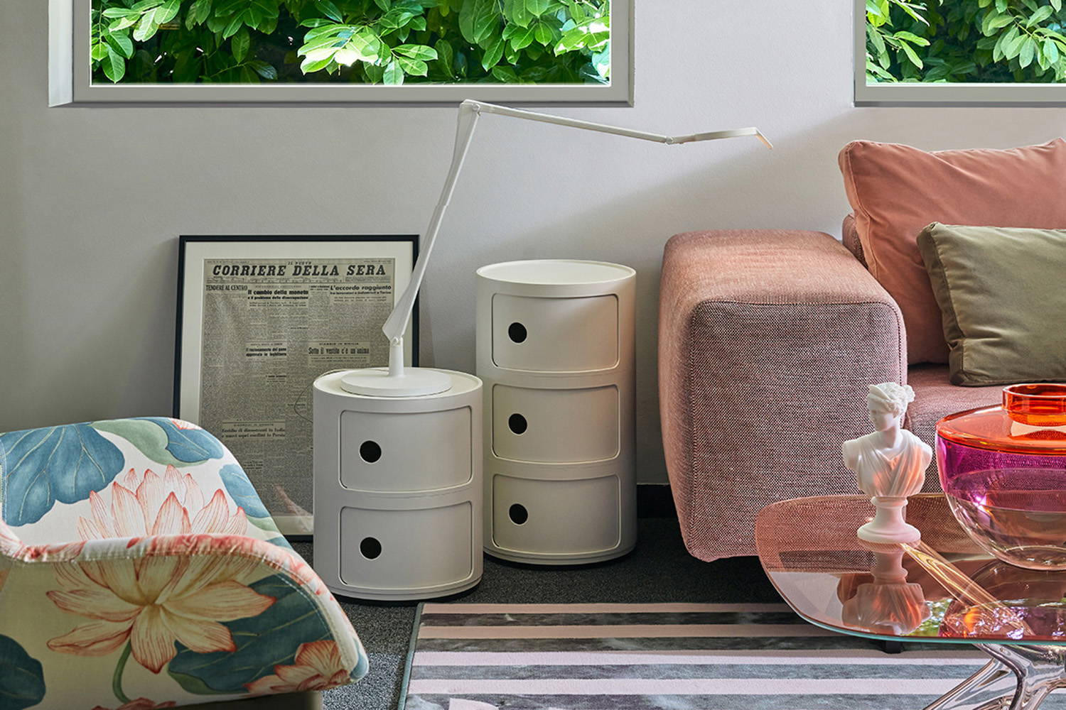 Componibili Recycled End Table fits in a variety of decor styles