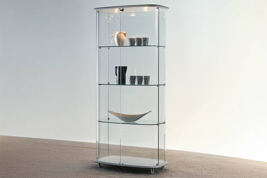 Concerto glass curio by Cattelan Italia