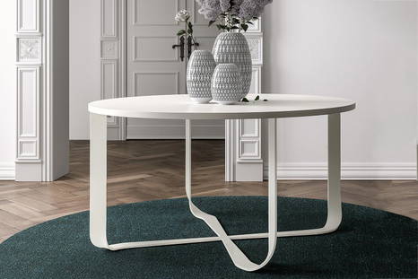 Confluence round dining table by Pianca