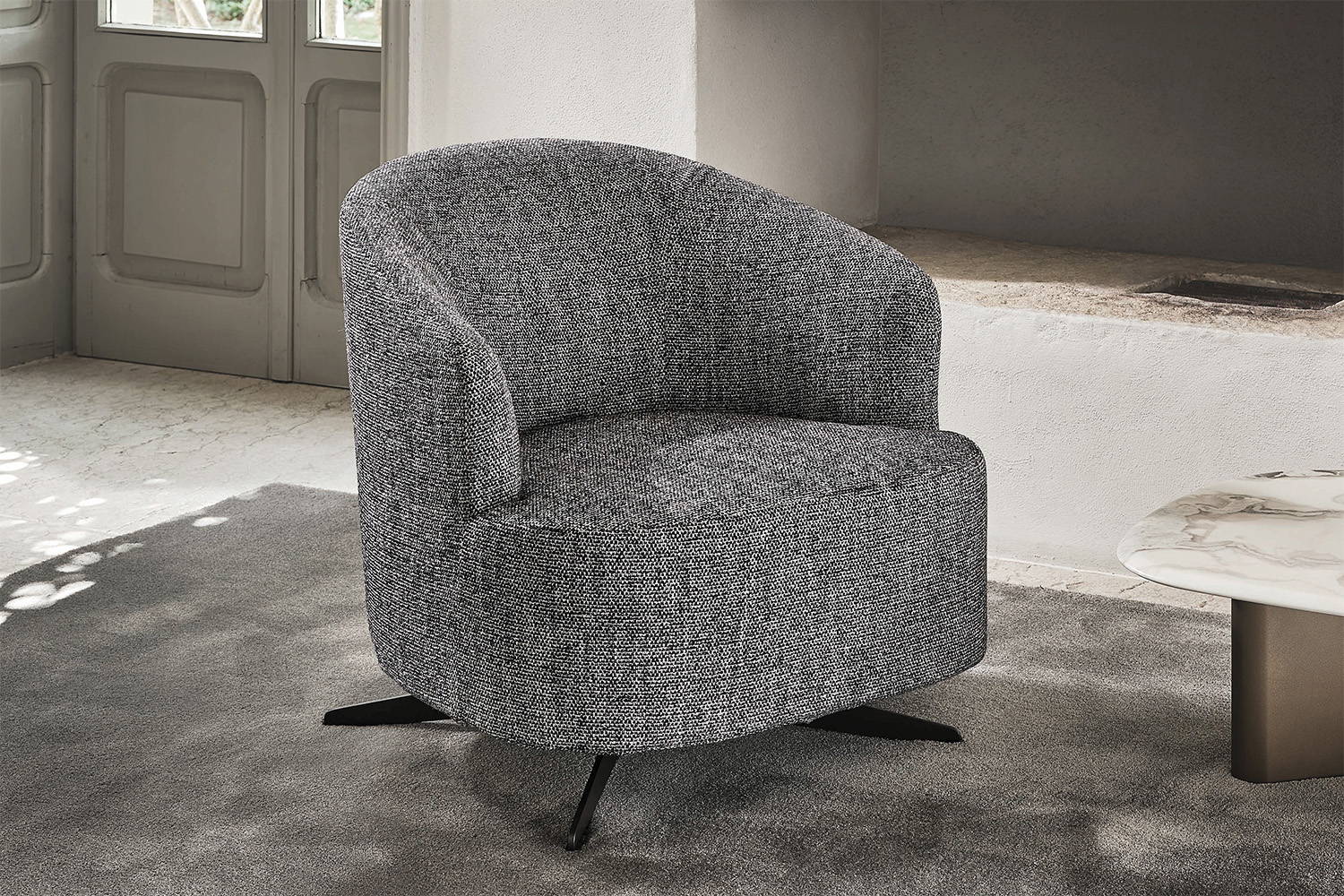 Copine Swivel Armchair by Porada