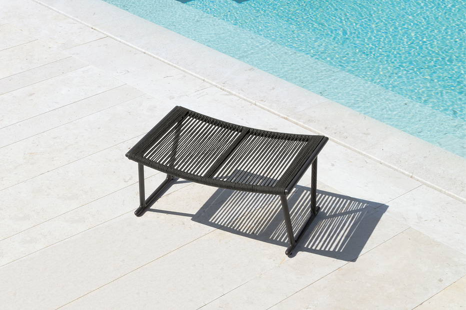 Coral footstool by Talenti