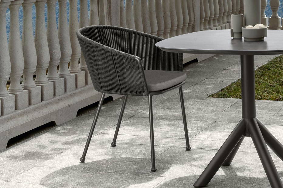 Coral rope dining armchair by Talenti