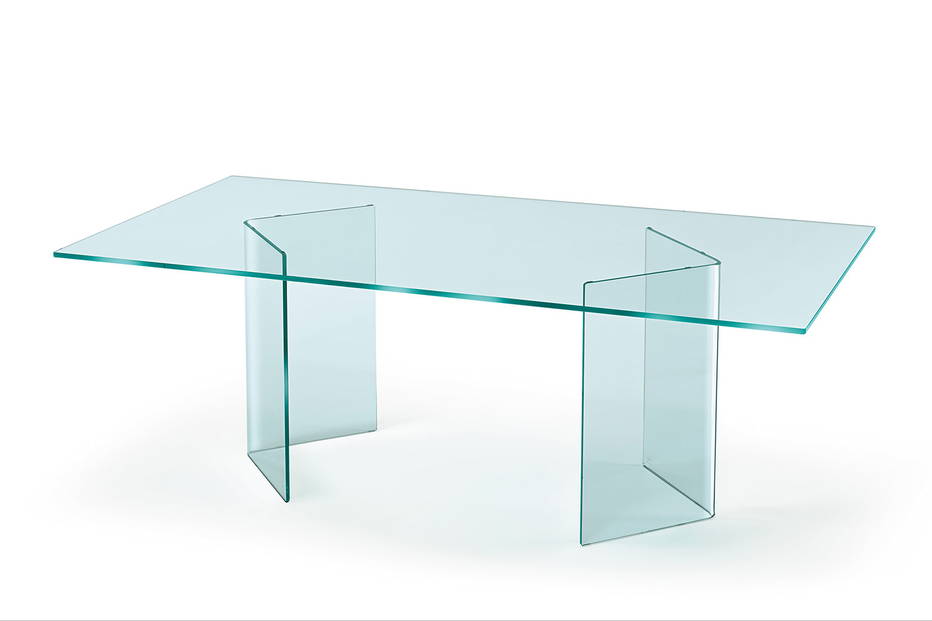 Corner dining table by Fiam Italia