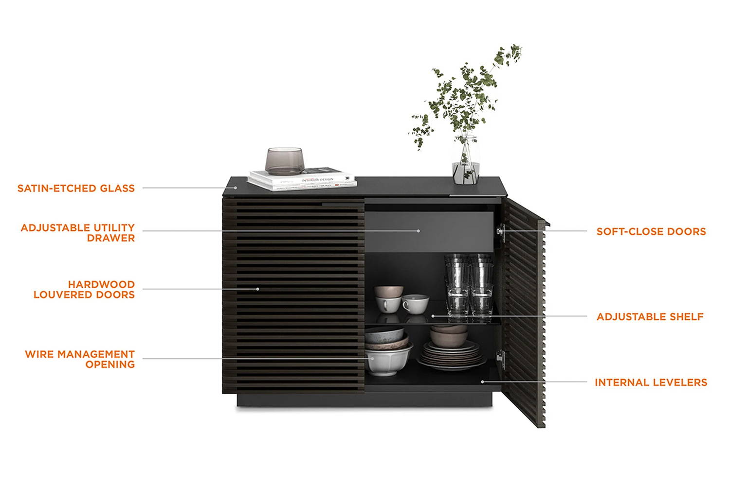Corridor 8108 2-Door Storage Cabinet by BDI | room service 360°