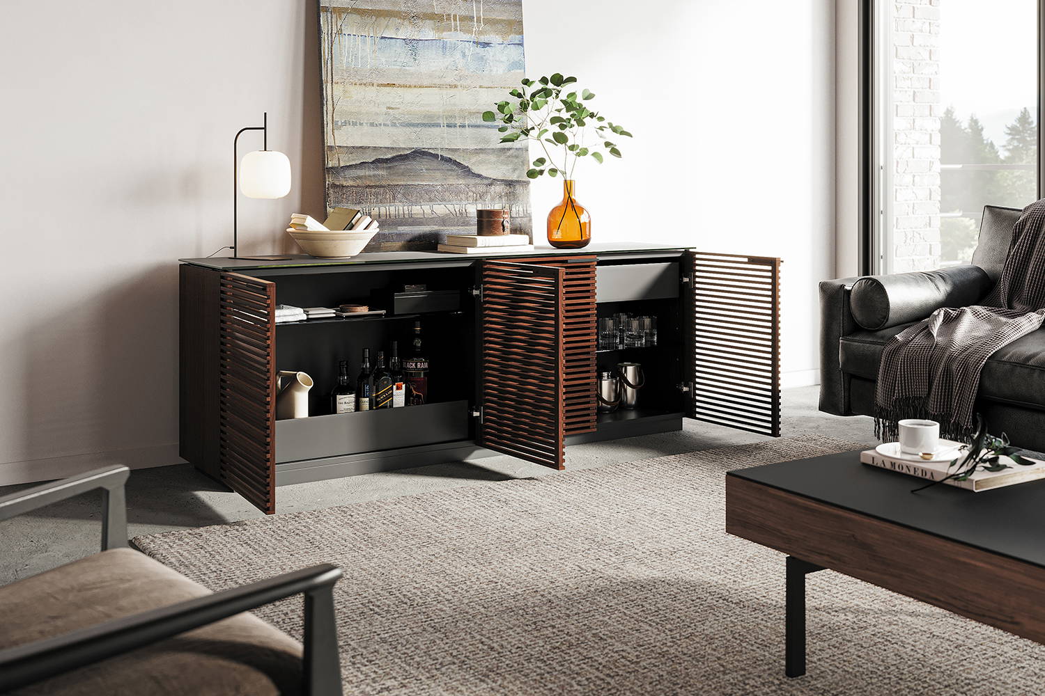Corridor 8109 4-Door Credenza by BDI | room service 360°