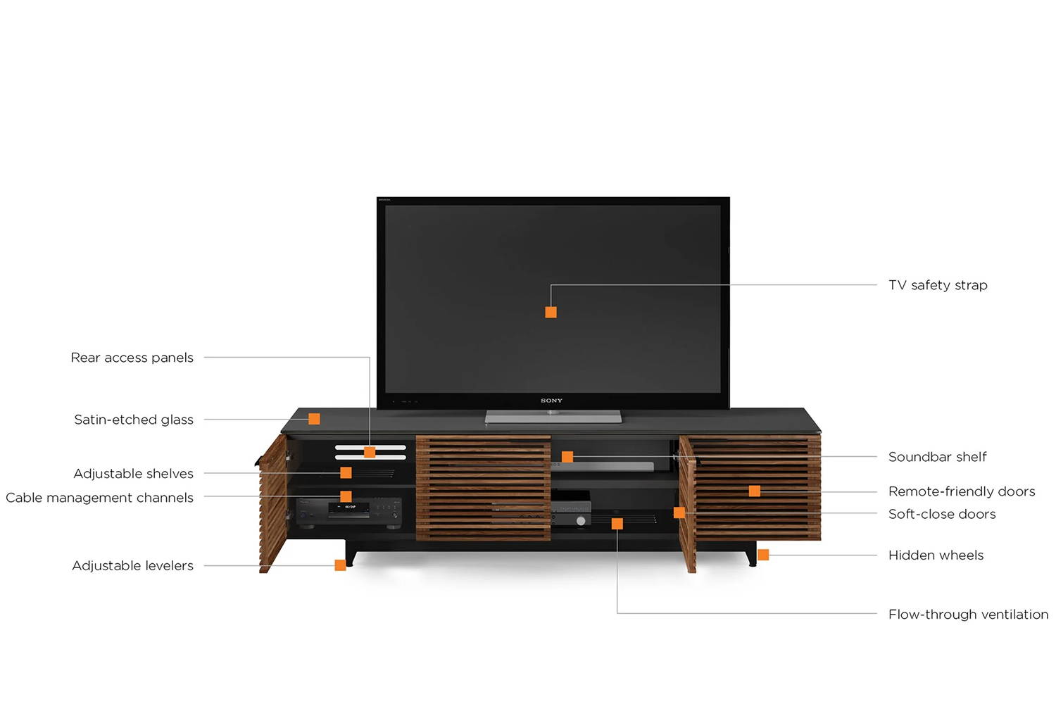 Corridor 8173 Low Media Cabinet by BDI | room service 360°