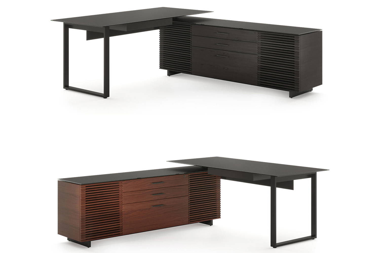 Corridor L Shaped Office Desk by BDI | room service 360°