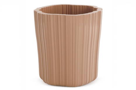Corteza Small Plant Pot Cover powder pink finish 