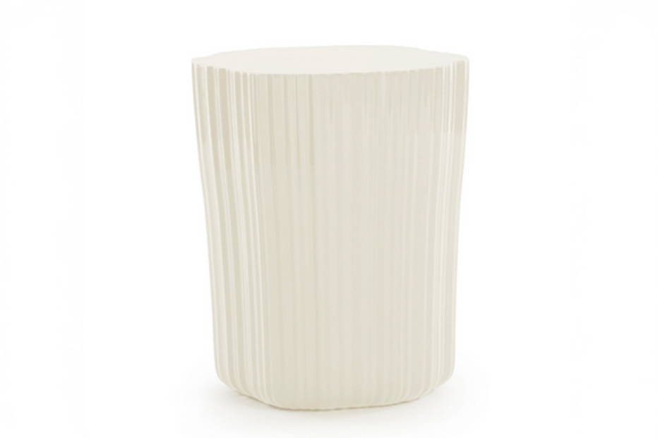 Corteza Side Table ivory finish