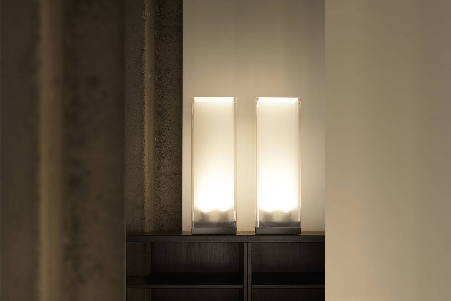 Cortina table lamps by Pablo Designs
