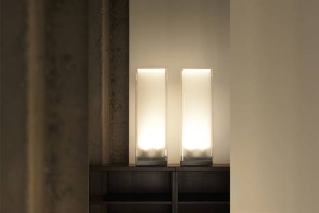 Cortina table lamps by Pablo Designs
