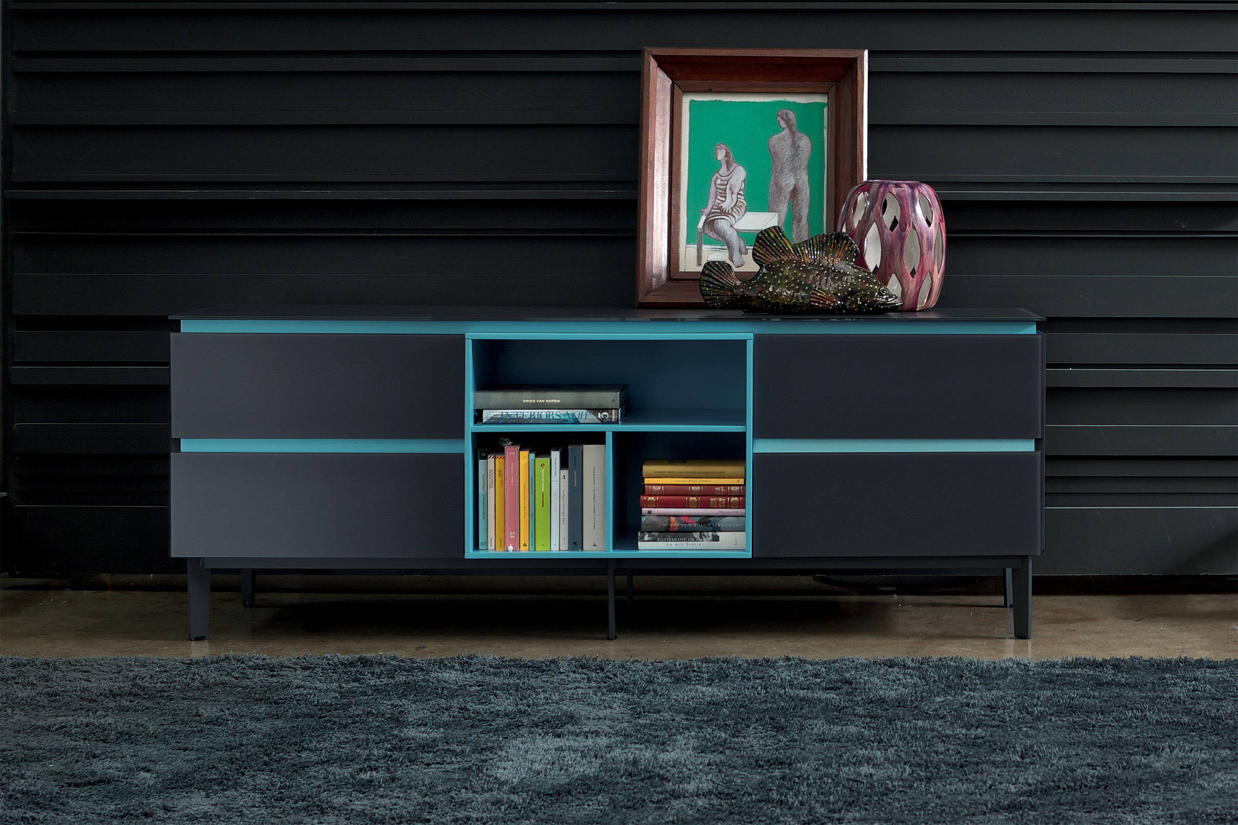 Cosmopolitan medium sideboard designed by Contromano Studio for Bontempi Casa