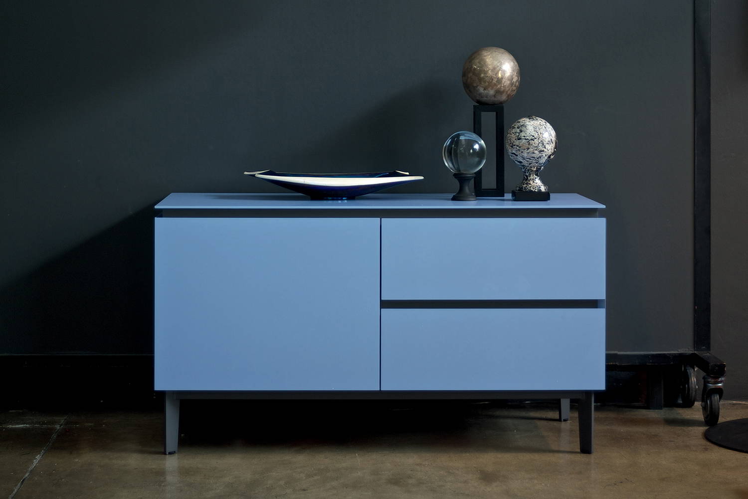 Cosmopolitan small sideboard designed by Contromano Studio for Bontempi Casa