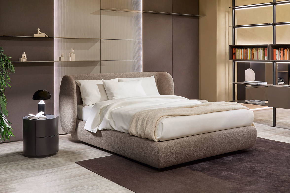 Cosy bed with Rondo Nightstand Cosy bed with Rondo Nightstand