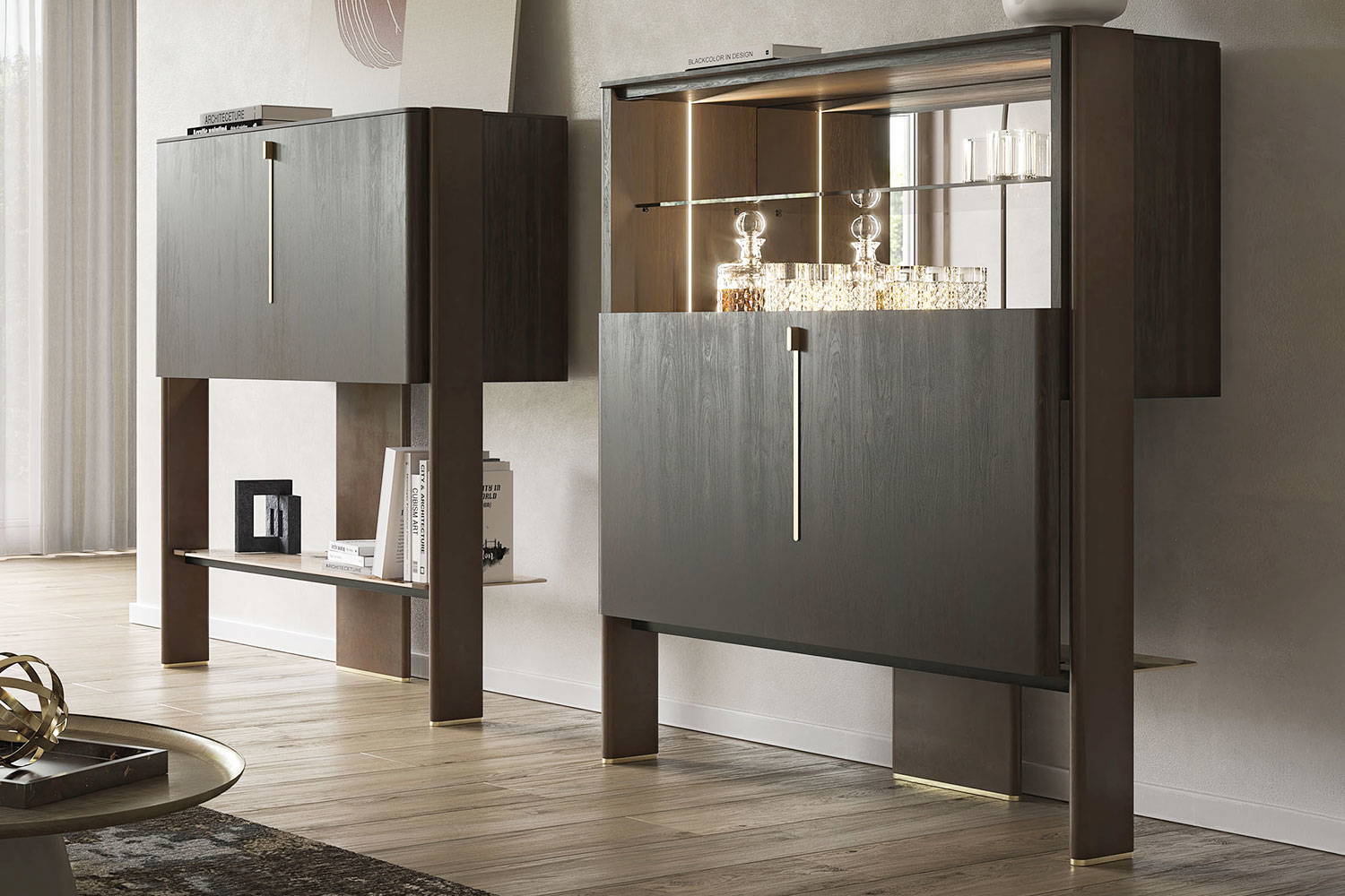 Cremona Bar Cabinets by Cattelan Italia