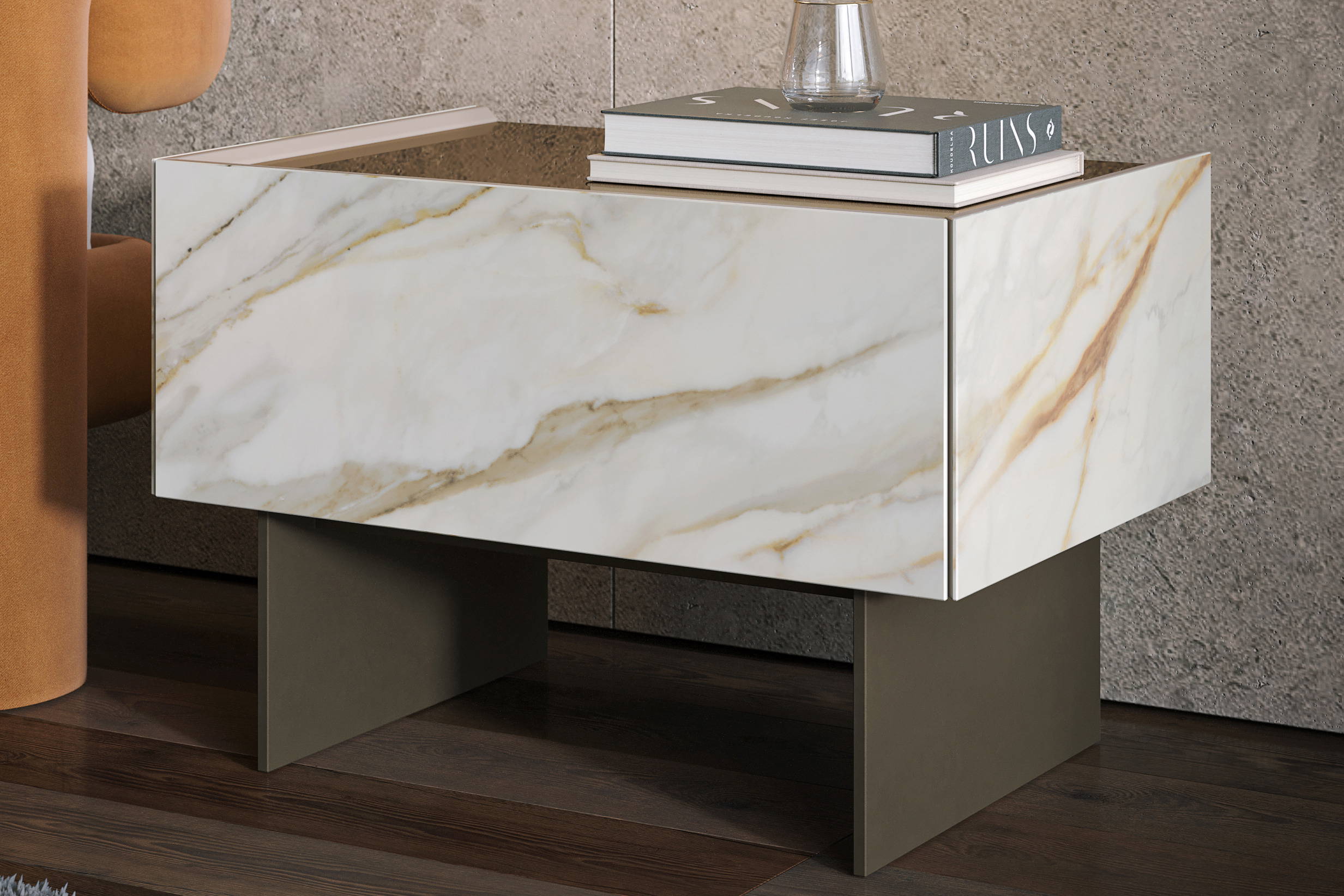 Cristalia Night Nightstand from Tonin Casa