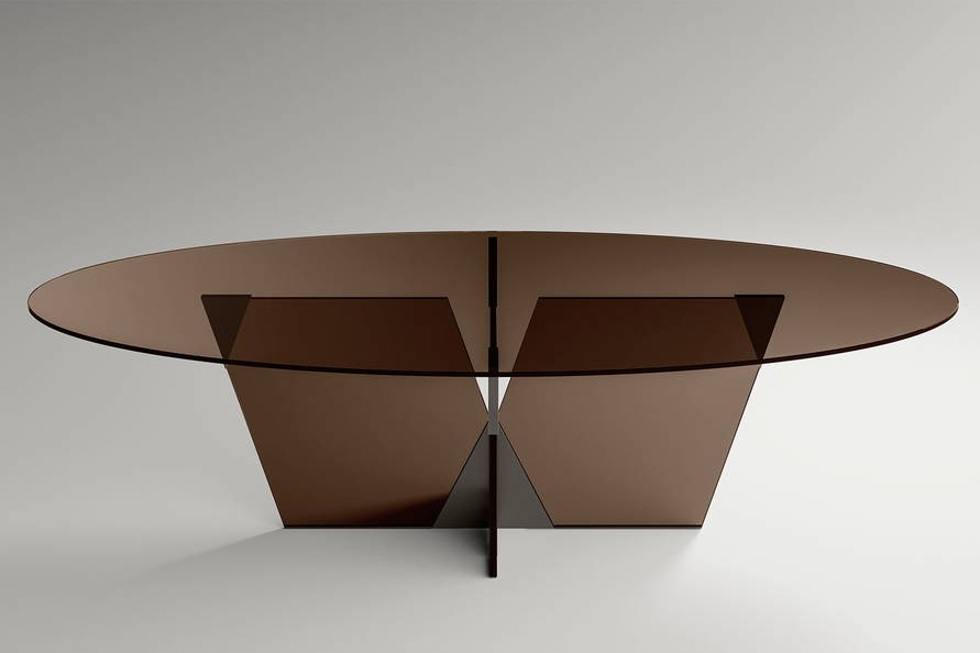 Crossover Oval Dining Table