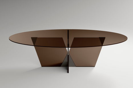 Crossover Oval Dining Table