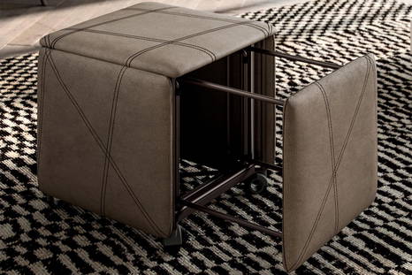 Cubix transforming dining chair, open
